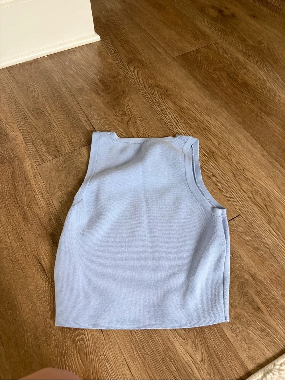 Zara blue high neck top - Picture 2 of 3